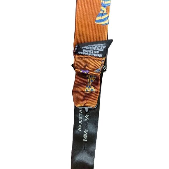Countess Mara Bow Tie Theme Bow Tie Orange Silk Blend Adjustable New with Tags - Picture 8 of 8